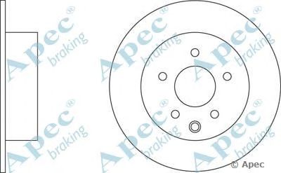 APEC BRAKING dsk2555 -  Тормозной диск